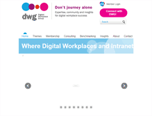 Tablet Screenshot of digitalworkplacegroup.com